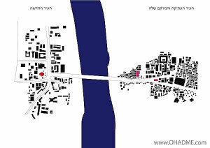 המרקם בעיר העתיקה והעיר החדשה